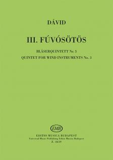 DÁVID GYULA - III.FÚVÓSÖTÖS KISPARTITURA (KISPARTITURA SOROZAT 181)