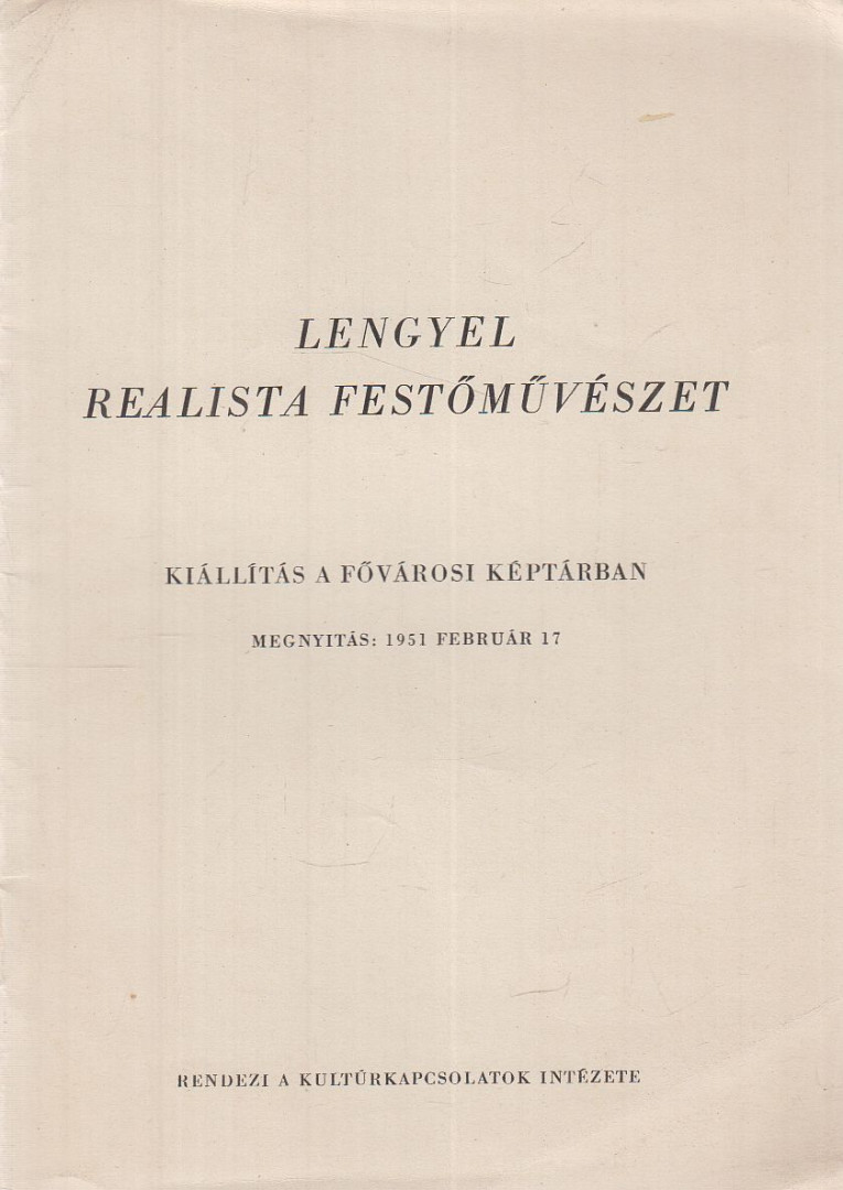 Starzynski, Juliusz - Lengyel realista festőművészet [antikvár]