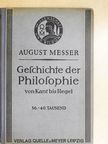 Dr. August Messer - Geschichte der Philosophie (gótbetűs) [antikvár]