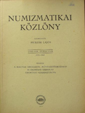 Ambrus Béla - Numizmatikai közlöny 1959-1960. [antikvár]