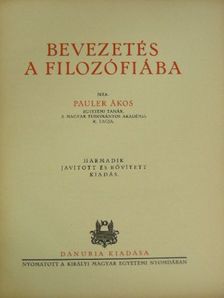 Pauler Ákos - Bevezetés a filozófiába [antikvár]