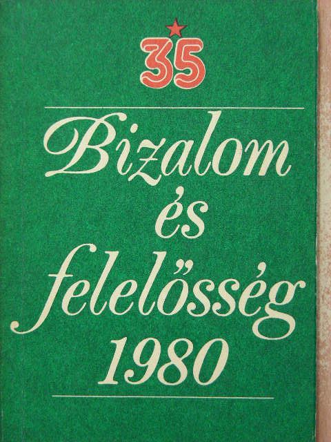 Bizalom és felelősség 1980 [antikvár]
