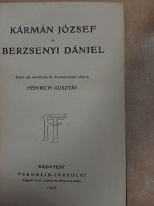 Kármán József és Berzsenyi Dániel [antikvár]