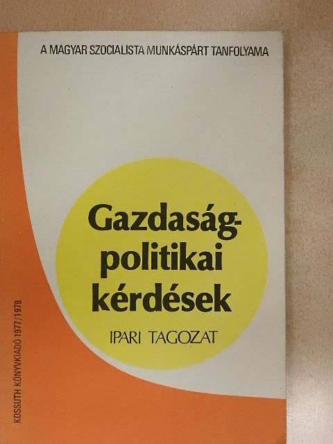 Ambrus András - Gazdaságpolitikai kérdések [antikvár]