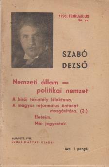 Szabó Dezső - Nemzeti állam - politikai nemzet [antikvár]