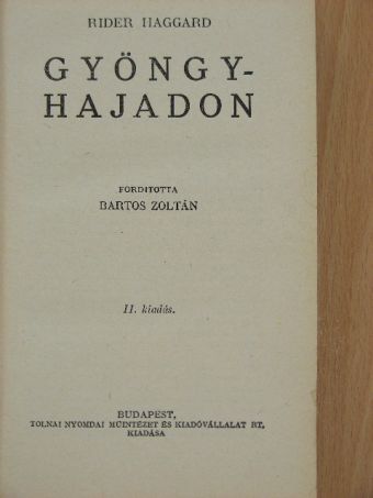 Rider Haggard - Gyöngyhajadon [antikvár]