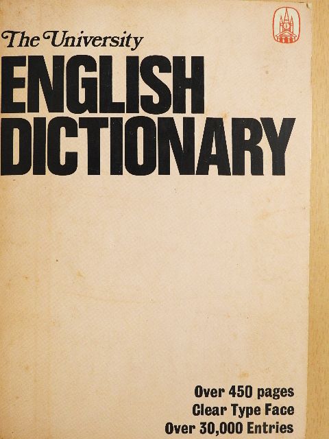 The University English Dictionary [antikvár]
