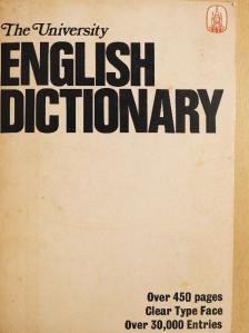The University English Dictionary [antikvár]
