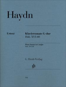 HAYDN,J - KLAVIERSONATE G-DUR HOB.XVI:40 (FEDER-THEOPOLD) URTEXT