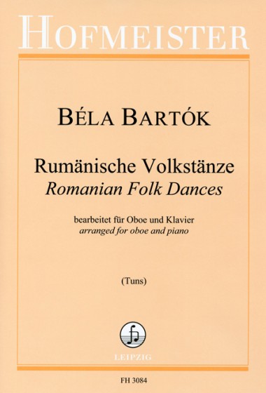 Bartók Béla - RUMAENISCHE VOLKSTAENZE. BEARB. FÜR OBOE UND KLAVIER (TUNS)