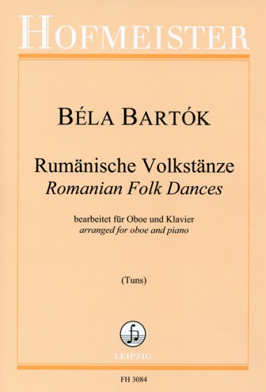 Bartók Béla - RUMAENISCHE VOLKSTAENZE. BEARB. FÜR OBOE UND KLAVIER (TUNS)