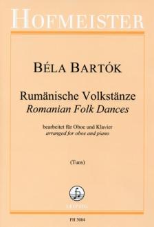 Bartók Béla - RUMAENISCHE VOLKSTAENZE. BEARB. FÜR OBOE UND KLAVIER (TUNS)