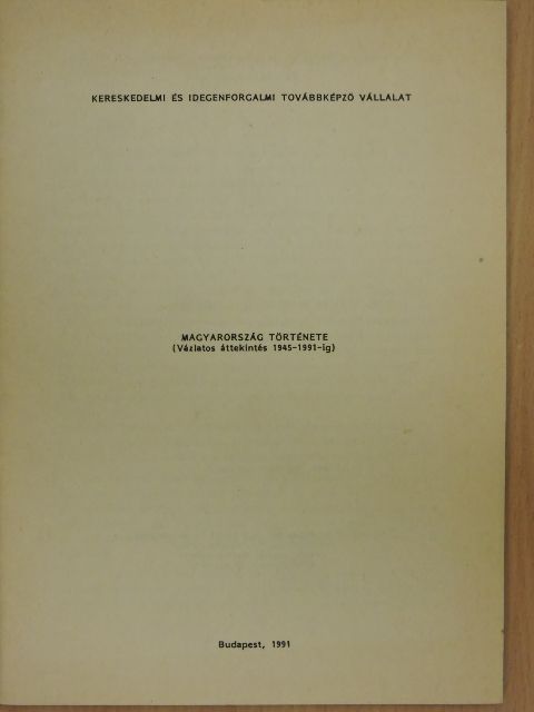 Magyarország története [antikvár]