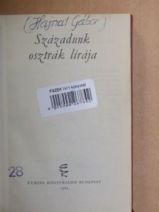 Ernst Fischer - Századunk osztrák lírája [antikvár]