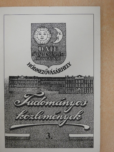 Bodnár Károly - Tudományos közlemények 3. [antikvár]
