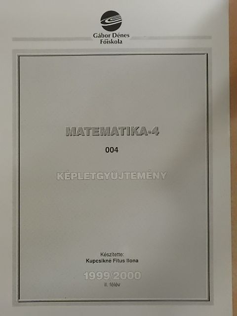 Matematika-4 [antikvár]