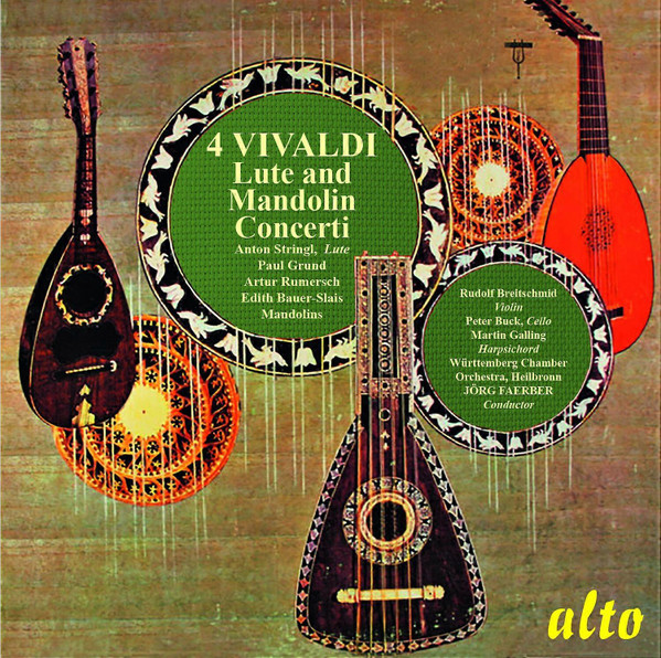VIVALDI, HUMMEL, HOFFMANN, CAROSO - LUTE AND MANDOLIN CONCERTOS CD STRINGL, GRUND