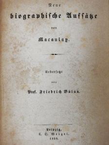 Macaulay - Neue biographische Aufsätze (gótbetűs) [antikvár]