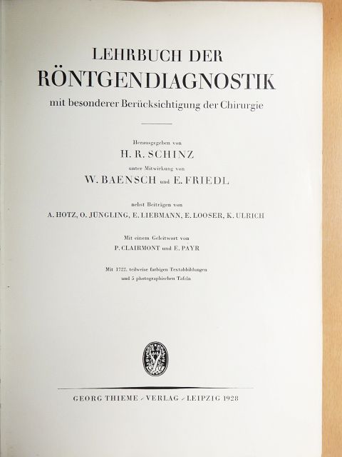 Lehrbuch der Röntgendiagnostik [antikvár]
