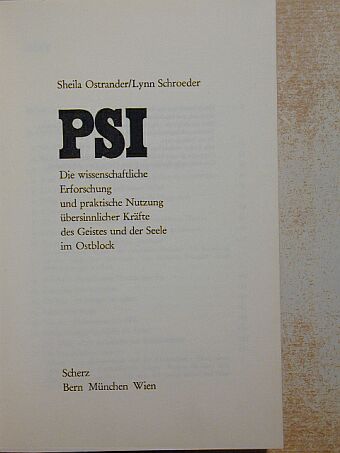 Lynn Schroeder - PSI [antikvár]