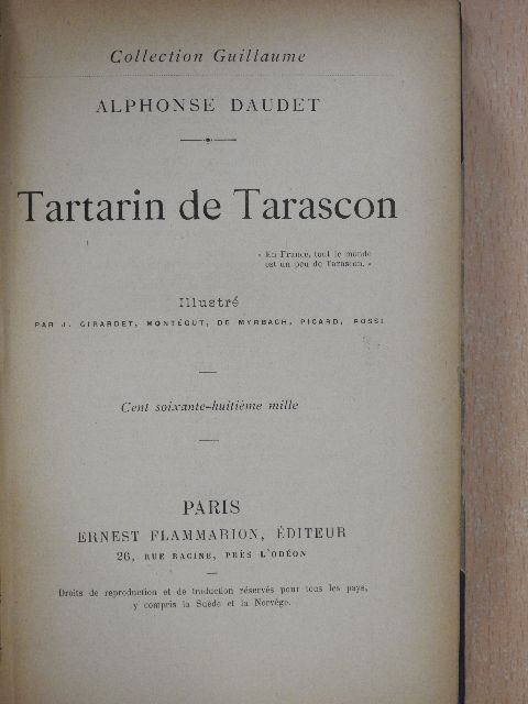 Alphonse Daudet - Tartarin de Tarascon [antikvár]
