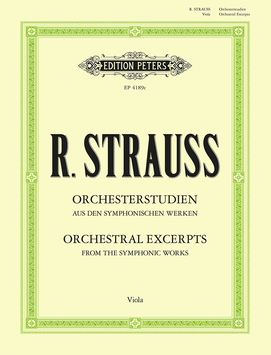 STRAUSS RICHARD - ORCHESTERSTUDIEN AUS DEN SYMPHONISCHEN WERKEN, VIOLA