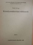 Buda György - Kristályrendszertani táblázatok [antikvár]