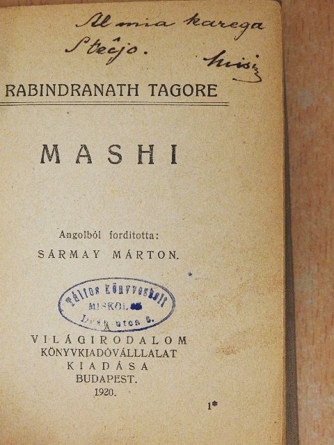 Rabindranath Tagore - Mashi [antikvár]