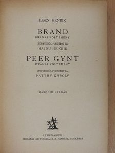 Ibsen Henrik - Brand/Peer Gynt [antikvár]