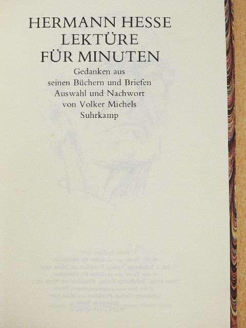 Hermann Hesse - Lektüre für Minuten [antikvár]