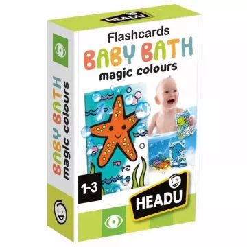 Headu: Csobbanj és Tanulj! bébi tanulókártyák - 8 db