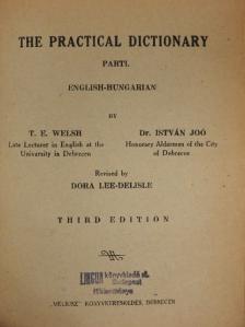 Dr. István Joó - The Practical Dictionary I. [antikvár]