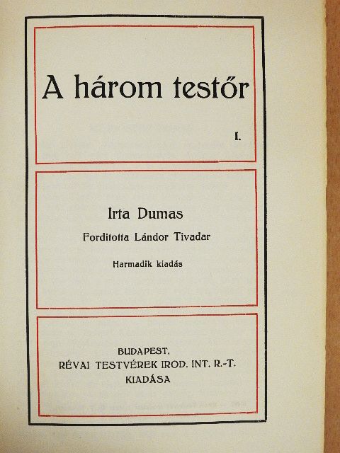 Dumas - A három testőr I-II. [antikvár]