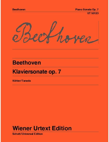 BEETHOVEN - KLAVIERSONATE OP.7 (KÖHLER/TANEDA) WIENER URTEXT EDITION