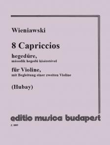 WIENIAWSKI - 8 CAPRICCIOS KÉT HEGEDŰRE ÁTNÉZTE ÉS UJJRENDDEL ELLÁTTA HUBAY JENŐ