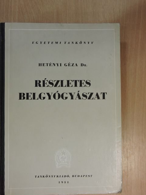 Dr. Hetényi Géza - Részletes belgyógyászat [antikvár]