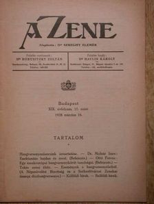 Dr. Molnár Imre - A Zene 1938. március 16. [antikvár]