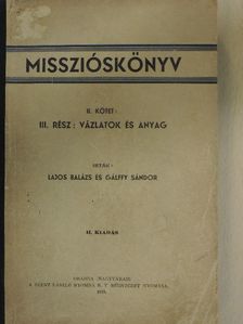 Gálffy Sándor - Misszióskönyv II. [antikvár]