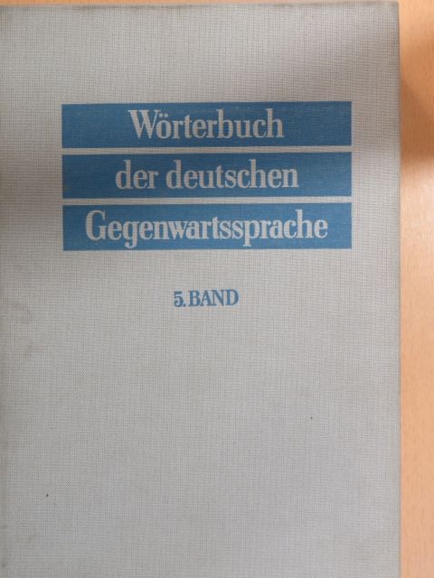 G. Ginschel - Wörterbuch der deutschen Gegenwartssprache 5. [antikvár]