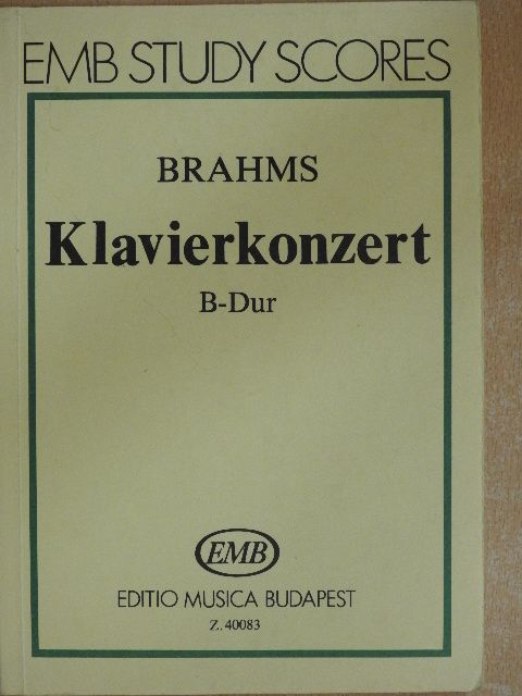 Johannes Brahms - Klavierkonzert B-dur [antikvár]