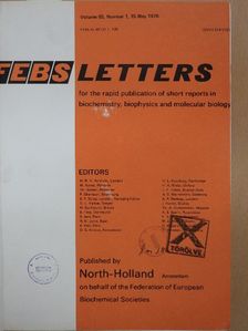F. Ardeshir - Febs Letters Volume 65, Number 1-3./Volume 66, Number 1-2. [antikvár]