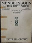 Felix Mendelssohn Bartholdy - Lieder Ohne Worte [antikvár]