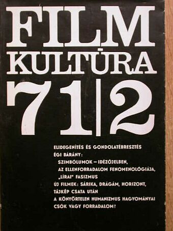 Apostol András - Filmkultúra 1971. március-április [antikvár]