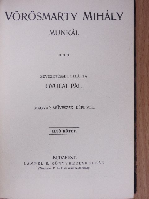 Vörösmarty Mihály - Vörösmarty Mihály munkái I-III. [antikvár]