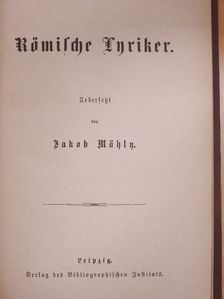 Römische Lyriker (gótbetűs) [antikvár]