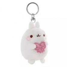 Nici: Molang, a nyuszi masnival plüss kulcstartó - 8 cm