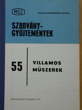 Villamos műszerek [antikvár]