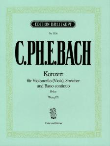 BACH,C.PH.E. - KONZERT FÜR VIOLONCELLO (VIOLA),STR. & BC. FÜR VIOLA UND KLAVIER B-DUR