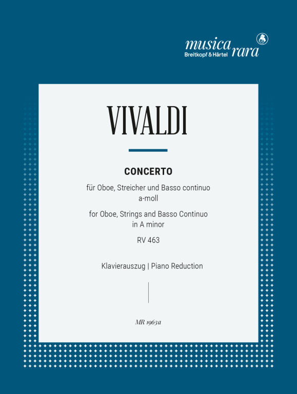 Vivaldi - CONCERTO FOR OBOE, STRINGS AND BASSO CONTINUO IN a MINOR. ED. FOR OBOE AND PIANO (R.P. BLOCK)