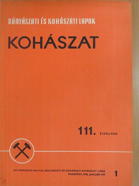 Balika István - Bányászati és Kohászati Lapok - Kohászat 1978. január [antikvár]